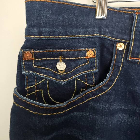 True Religion Mens Western Heritage Geno Relaxed Slim Jeans 44 Classic Americana - Picture 3 of 9